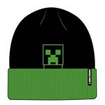 Bonnet Vert et Noir Minecraft Petit Visage de Creeper