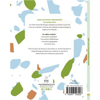 Cahier d'activités bilingues pour enfants