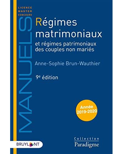 Régimes matrimoniaux
