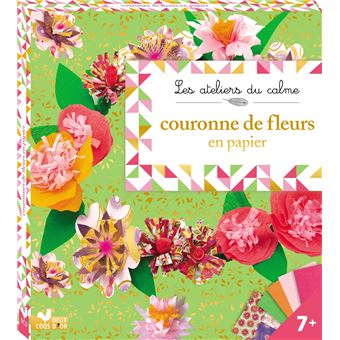 Couronnes de fleurs en papier - boîte avec accessoires