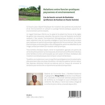 Relations entre foncier-pratiques paysannes et environnement