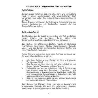 Gerben mit natürlichen und chemischen Stoffen