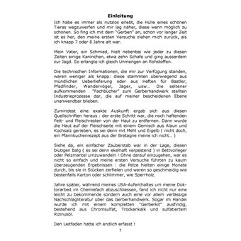 Gerben mit natürlichen und chemischen Stoffen