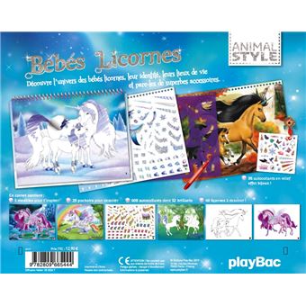 Animal Style - Cahier créatif Bébés licornes