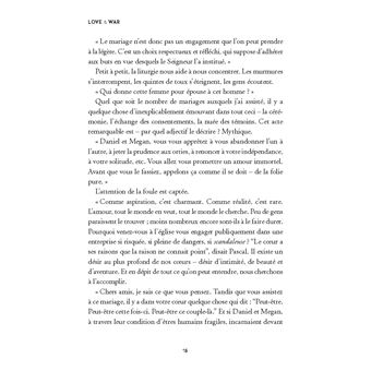 Love and War. L'amour est un combat qui se gagne à deux