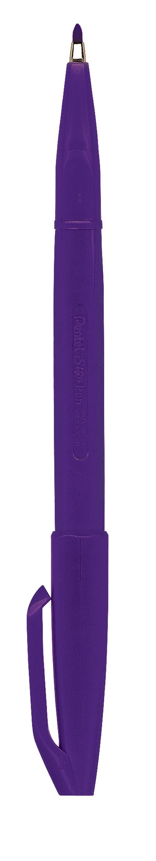 Pentel Sign Pen Stylo feutre &agrave; Pointe fibre fine Acrylique Violet