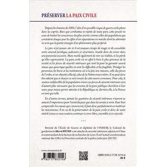Préserver la paix civile