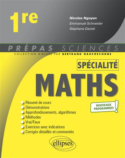 Spécialité Mathématiques 1ère