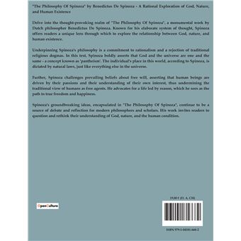 The Philosophy Of Spinoza