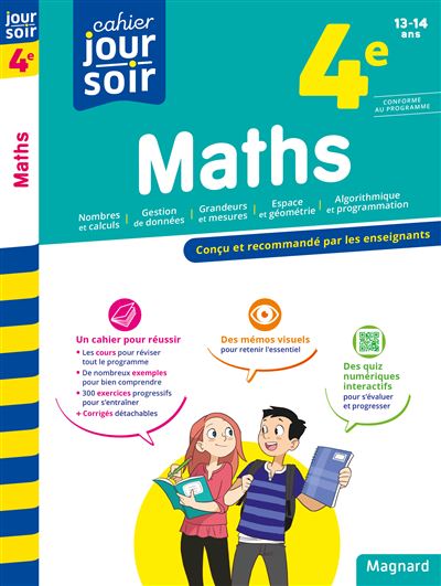 Cahier Du Jour Cahier Du Soir Maths 4e Broche Collectif Achat Livre Fnac
