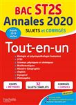 Annales Bac 2020 Tout-En-Un Bac ST2S