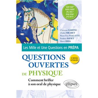 Questions ouvertes de Physique - MP/MP* - MPI/MPI* - PC/PC* - PSI/PSI* - PT/PT*