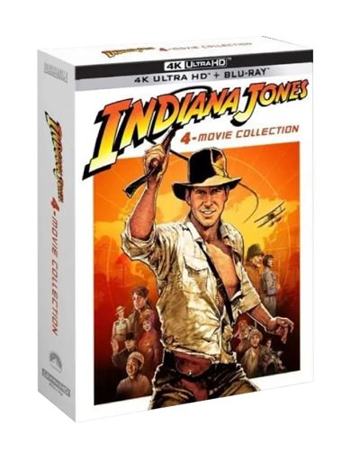 Coffret Indiana Jones 4 Films Édition Limitée Combo Blu-ray 4K Ultra HD Blu-ray