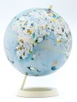 Globe 25cm bleu enfant illustré