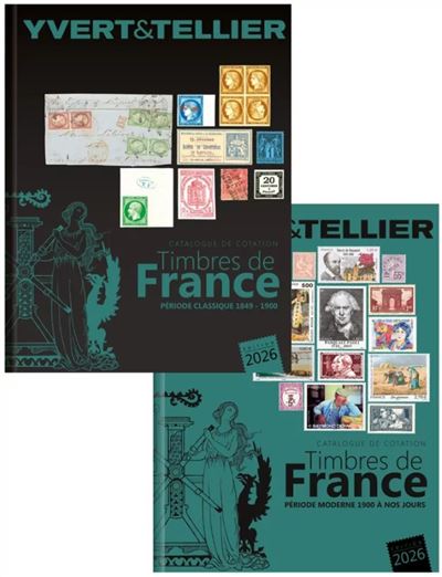 Tome 1 2026 / catalogue de cotation timbres de france 2 volumes