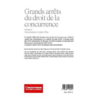 Grands arrêts du droit de la concurrence
