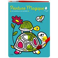 Peinture magique à l'eau - les animaux : Marie-Hélène Grégoire,Collectif -  2244108228 - Loisirs créatifs - Livres jeux et d'activités