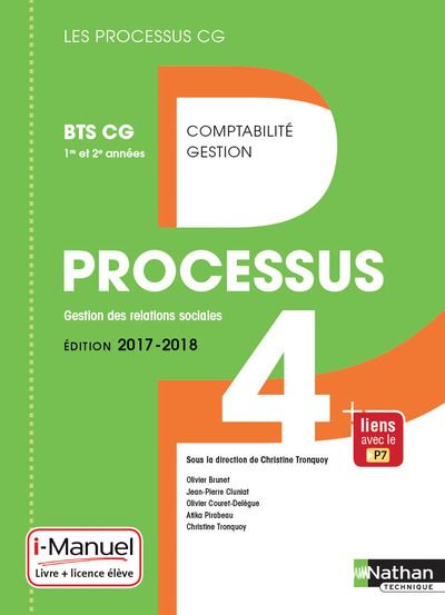 Les processus CG, Processus 4 BTS CG 1ère et 2ème années