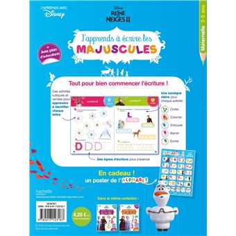 Disney - Reine des Neiges 2 - J'apprends à écrire les majuscules PS - MS (3-5 ans)