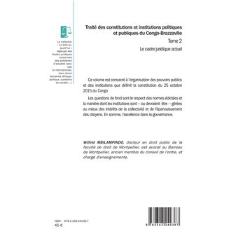 Traité des constitutions et institutions politiques