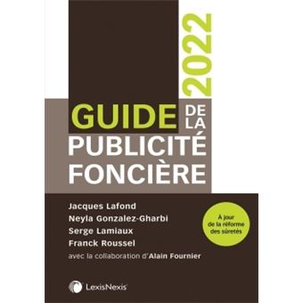 Guide de la publicite fonciere 2022