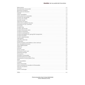 Guide de la publicite fonciere 2022