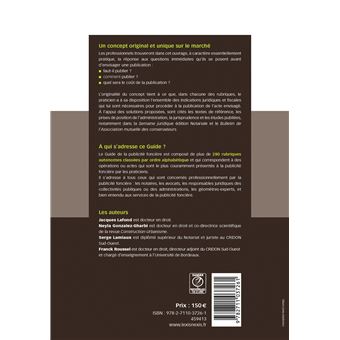 Guide de la publicite fonciere 2022