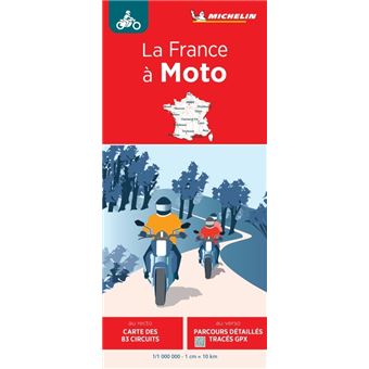 Carte La France à Moto Michelin