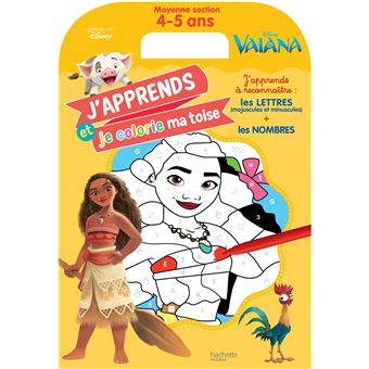 Ma toise à colorier - Vaiana, moyenne section (4-5 ans)