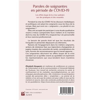 Paroles de soignantes en période de COVID-19