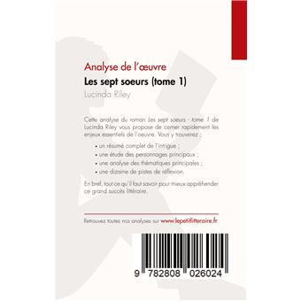 Les sept soeurs - tome 1 de Lucinda Riley (Analyse de l'oeuvre)