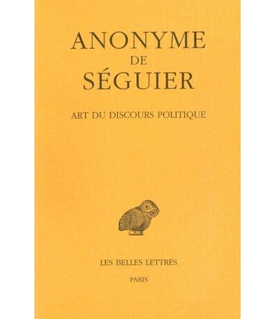 Art du discours politique -  Anonyme De Seguier - broché