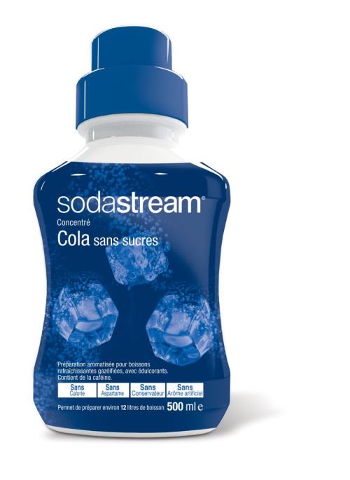 Sirop et concentré Sodastream CONCENTRE COLA SANS SUCRES 500 ML - COLA  S/SUCRES 500ML