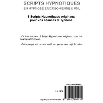 Scripts hypnotiques en hypnose Ericksonienne et PNL