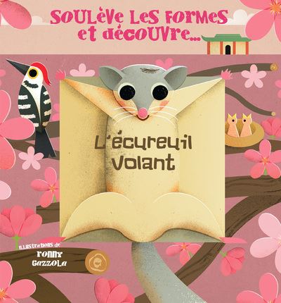 L'ecureuil volant souleve les formes et decouvre