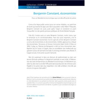 Benjamin Constant, économiste