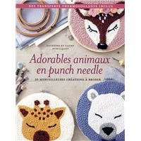 Adorables animaux en punch needle