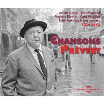 Les Chansons de Prevert 1934-1962 Inclus un livret de 24 pages