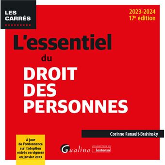 L'essentiel du Droit des personnes