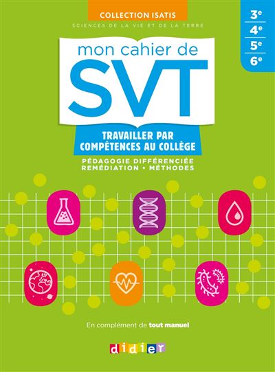 Mon cahier de SVT Collège Cycle 4 Workbook