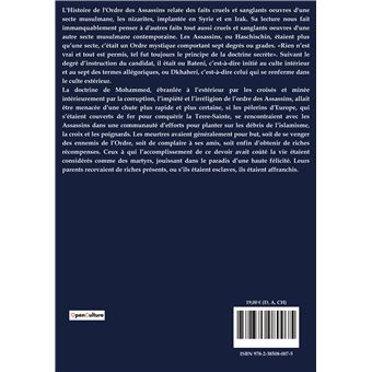 Histoire de l'ordre des Assassins