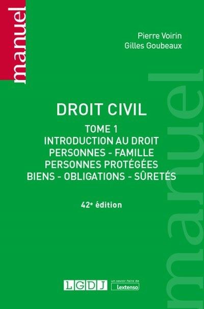Droit civil - Gilles Goubeaux (Auteur), Pierre Voirin (Auteur)