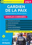 Gardien de la paix - Annales corrigées