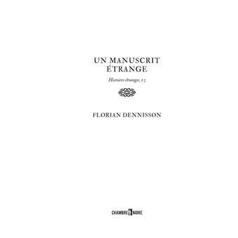 Un manuscrit étrange