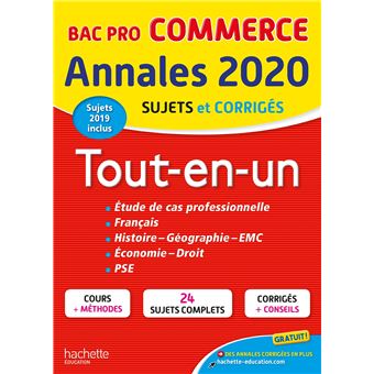 Annales Bac 2020 Tout-En-Un Bac Pro Commerce