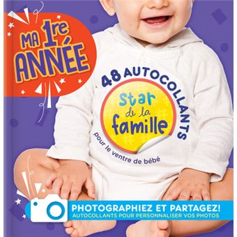Ma première année - 48 autocollants pour le ventrede bébé