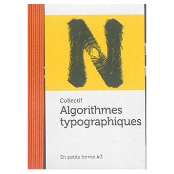Algorithmes typographiques Tome 3 - broché - Collectif - Achat Livre | fnac