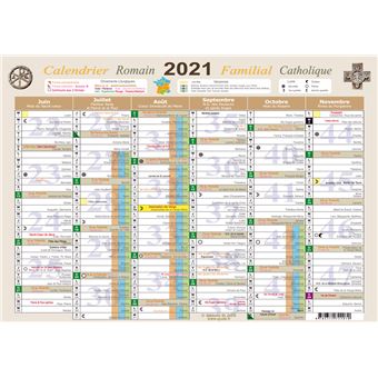 CALENDRIER FAMILIAL CATHOLIQUE ROMAIN (EDITION 2024) Librairie