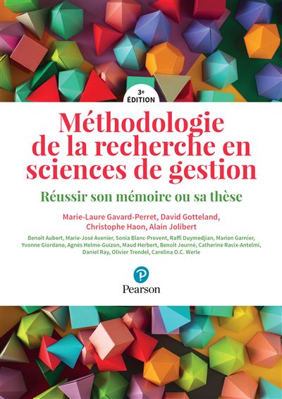 Methodologie de la recherche en sciences de gestion - Marie-Laure Gavard-Perret - broché
