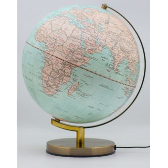 Globe 30 cm bleu lumineux